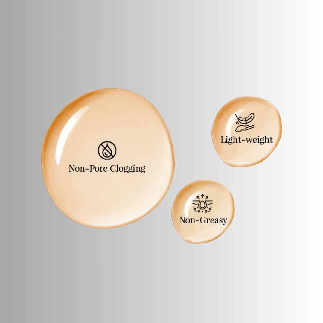 light weight non greasy Texture of radiance surge hydrator