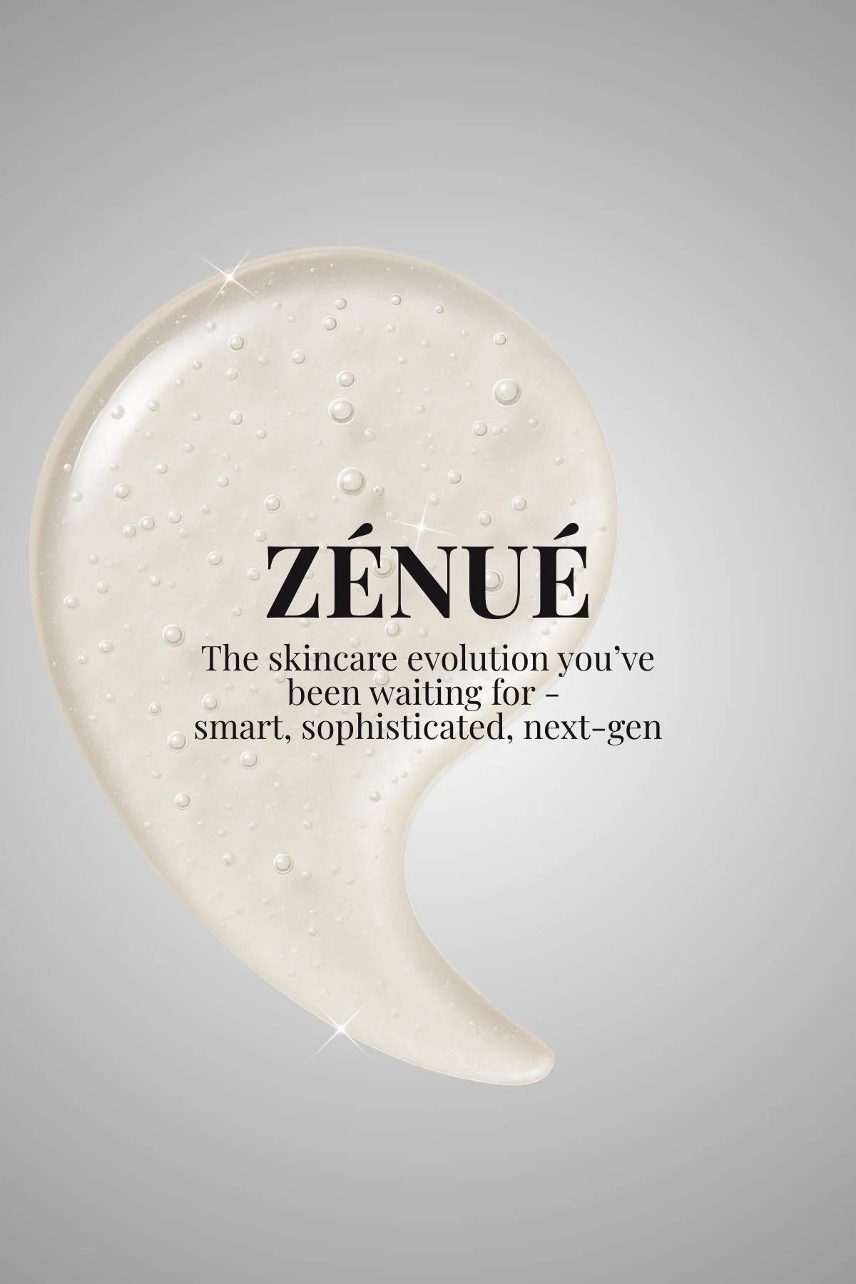 skincare texture with text