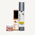 Three skincare products from ZENUE on a white background