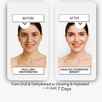 Before and after comparison of a woman&